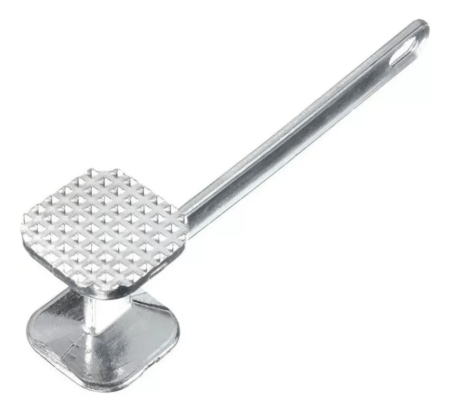 Martillo Carne Bate Bife Fundicion Aluminio Tiernizador 19cm - Imagen 3