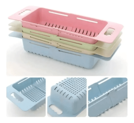 Escurridor Secaplatos Extensible Plastico Para Bacha Cocina - Imagen 2