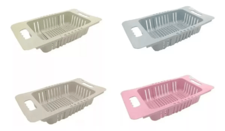 Escurridor Secaplatos Extensible Plastico Para Bacha Cocina - Imagen 3