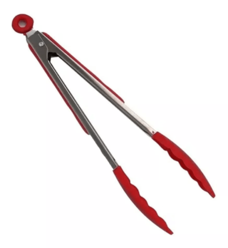 Pinza De Acero Inoxidable Punta De Silicona Crystalrock 40cm - Imagen 2