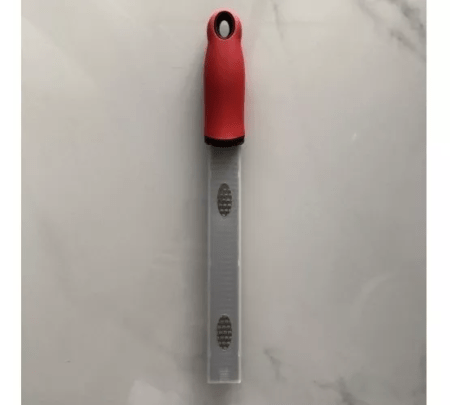 Raspador Zester Profesional Rallador Lima Fino Acero Rizador Color Rojo - Imagen 2