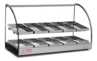 Mantenedor Comida Caliente Curvo Luz Led 220V 77cm 2n Warmer