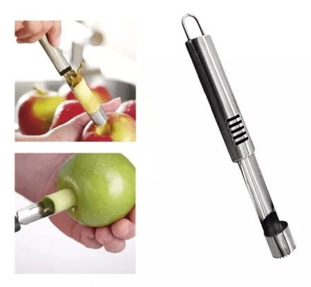 Ahuecador Manzana Descarozador Acero Inoxidable Crystal Rock - Imagen 2