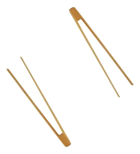 Set X2 Pinza De Bambu Multiuso 30cm