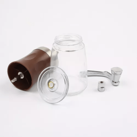 Molinillo De Café Práctico De Mano Molino Cerámica Acero & Vidrio - Imagen 6