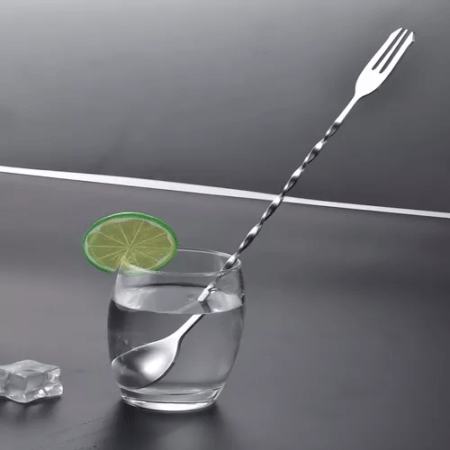 Cuchara Tenedor Mezcladora Cocteleria De Acero Inoxidable - Imagen 3