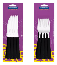 Set 24 Pzas Cuchillo/tenedor Tramontina New Kolor