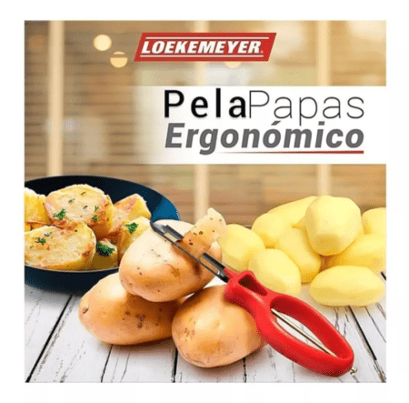 Pelapapas Acero Ergonómico Mango Plástico Loekemeyer - Imagen 3