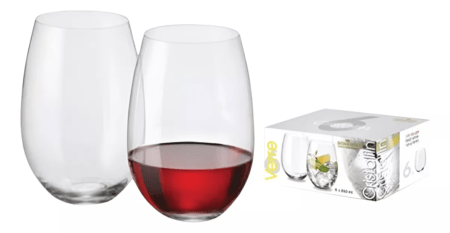 Set X12 Vaso Copa Sin Tallo Pie 560ml Cristal Bohemia - Imagen 4