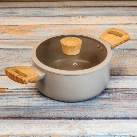 Cacerola Antiadherente Larhaus Scandi Gris 24cm - Imagen 3