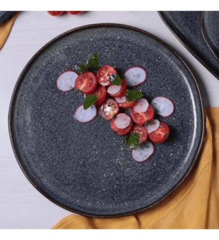 Set X4 Plato Playo 27.5cm Titanium Porto Brasil Stoneware - Imagen 3