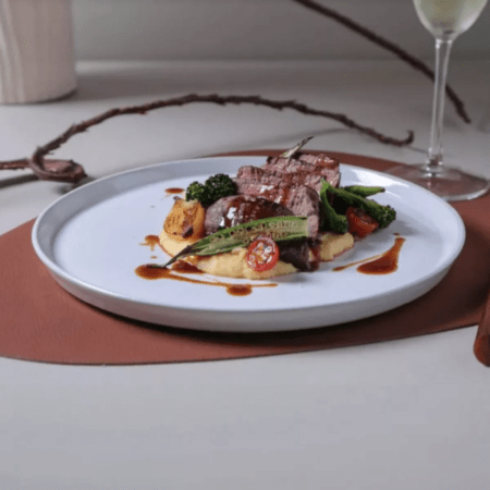 Set X 6 Plato Playo 27.5cm New White Porto Brasil Stoneware - Imagen 3