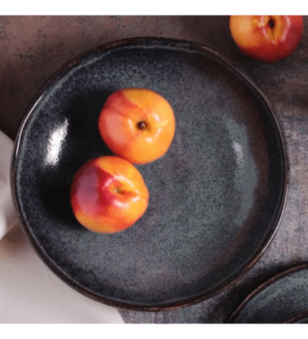 Set X4 Plato Hondo 25cm Titanium Porto Brasil Stoneware - Imagen 3