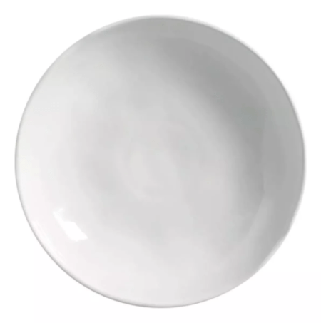 Set X4 Plato Hondo 25cm New White Porto Brasil Stoneware