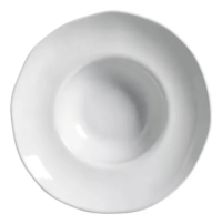 Set X6 Plato Pasta 28cm New White Porto Brasil Stoneware