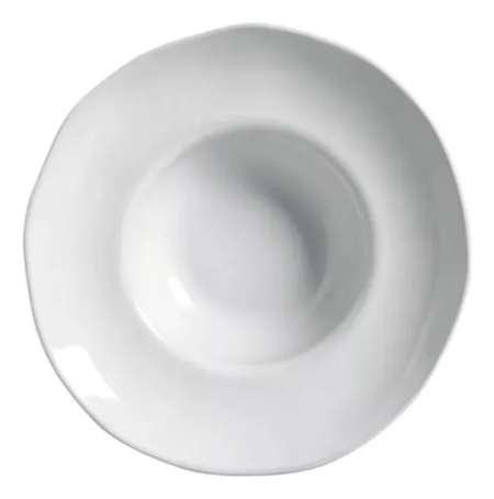 Set X6 Plato Pasta 28cm New White Porto Brasil Stoneware