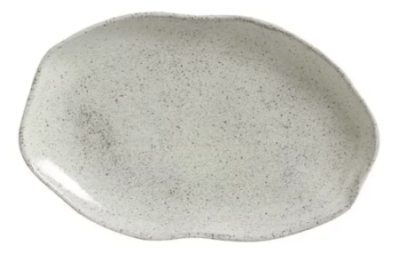 Set X4 Fuente Oval Plana 30x20cm Pistache Porto Brasil