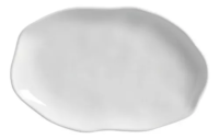 Set X6 Fuente Oval Plana 30x20cm New White Porto Brasil