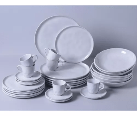 Set X 4 Taza/mug Y Plato 330ml New White Porto Brasil - Imagen 5