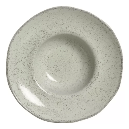 Set X6 Plato Pasta 28cm Pistache Porto Brasil Stoneware