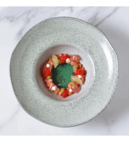 Set X6 Plato Pasta 28cm Pistache Porto Brasil Stoneware - Imagen 3