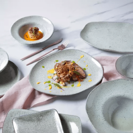 Set X6 Plato Pasta 28cm Pistache Porto Brasil Stoneware - Imagen 4