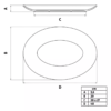 Set Bandeja Oval Porcelana 40x29 Tramontina Sophia X6 - Imagen 2