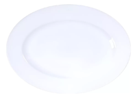 Set Bandeja Oval Porcelana 32x25 Tramontina Maria Augusta X6