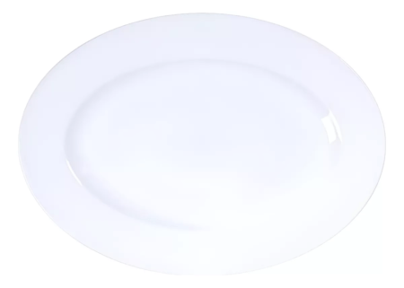 Set Bandeja Oval Porcelana 32x25 Tramontina Maria Augusta X4