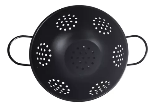 Colador De Pasta Verdura 24 Cm Negro Asas Colapasta | GASTRONOVO Colador De Pasta Verdura 24 Cm Negro Asas Colapasta | GASTRONOVO