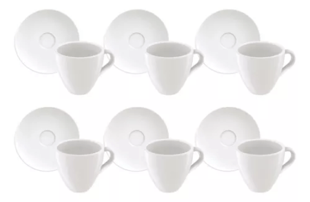 Set Juego Taza Y Plato Expresso Tramontina Paola X 4 - Imagen 2