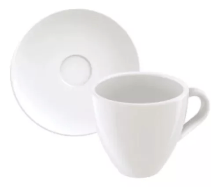Set Juego Taza Y Plato Expresso Tramontina Paola X 4
