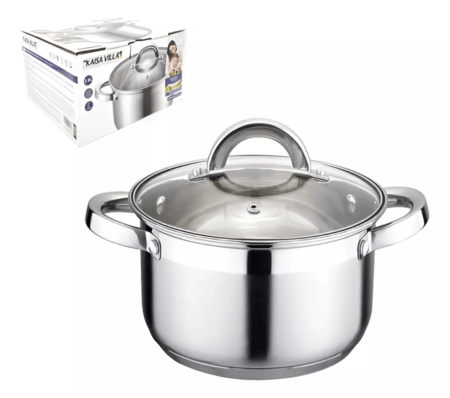 Cacerola Acero Inoxidable Triple Fondo 20cm 2,5l Kaisa Villa
