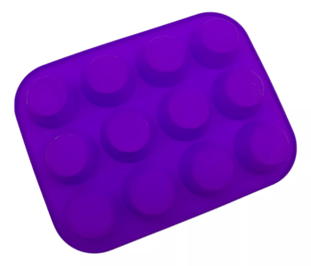 Molde Para Cupcake De Silicona 12 Huecos Cooper - Imagen 2