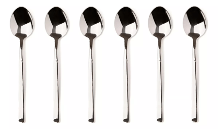 Set X6 Cuchara Postre Volf Linea Focus Acero Inoxidable