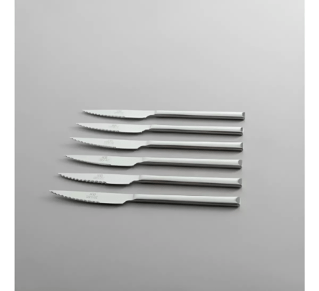 Set Cuchillo Asado Acero Inoxidable Banquet X6