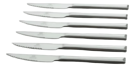 Set Cuchillo Asado Acero Inoxidable Banquet X6 - Imagen 2