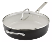 Sartén Antiadherente De Cerámica Con Tapa Kitchenaid 4,7lt