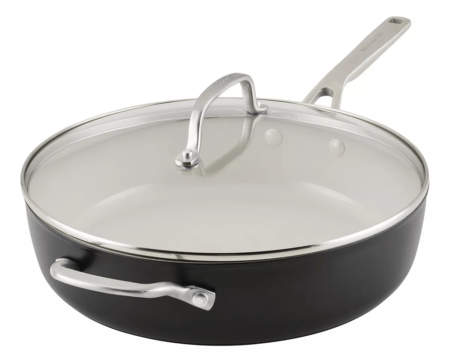 Sartén Antiadherente De Cerámica Con Tapa Kitchenaid 4,7lt