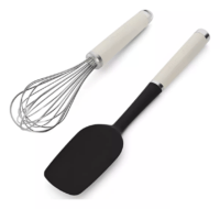 Set Utensilios Kitchenaid Kqg463ohace Espatula Batidor Crema