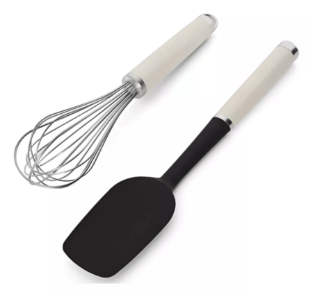 Set Utensilios Kitchenaid Kqg463ohace Espatula Batidor Crema