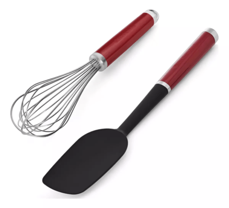 Set Utensilios Kitchenaid Kqg463ohere Espatula Batidor Rojo