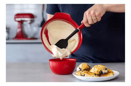 Set Utensilios Kitchenaid Kqg463ohere Espatula Batidor Rojo - Imagen 3