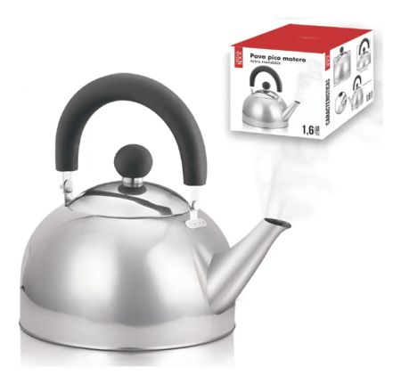 Pava Pico Matero Te Mate De Acero Inoxidable 1.6 Ltrs - Imagen 2