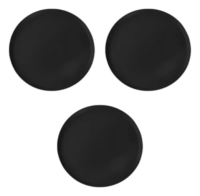 Set X3 Bandeja De Mozo De Plastico Antideslizante 45cm Negra