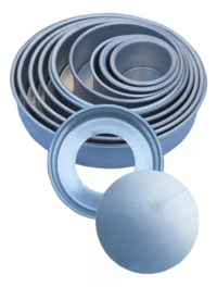 Molde Bizcochuelo Aluminio Redondo Desfondable 6cm Alto