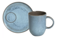 Taza/mug Y Plato 330ml Breeze Porto Brasil