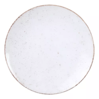 Plato Postre Porcelana 21cm Tramontina Rustico Marron