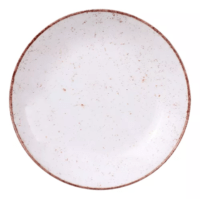 Plato Hondo Porcelana 22cm Tramontina Rustico Marron