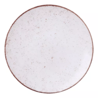 Plato Liso Porcelana 25cm Tramontina Rustico Marron